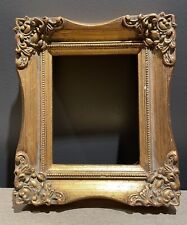 Vintage Baroque Small Ornate Gold Vtg Frame Fits 4 X 5 No Glass picture