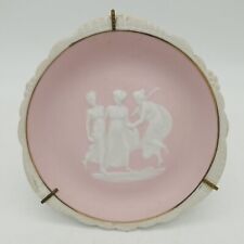 Pink Jasper Ware Cameo Plate Les Beaux Kaolins Limoges France Camille Tharaud picture