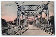c1910 Carriage Bridge Over The Mississippi Clinton Iowa IA Antique Postcard picture