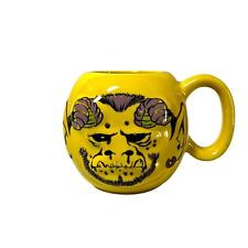 Vintage Ugly Muglie Yellow Coffee Cup Mug - Monster Halloween Tea Goth picture