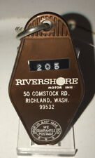 VINTAGE Rivershore Motor Inn/Motel Room Key And Fob Richland, Wash. Rm#205 picture