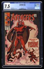 Avengers #57 CGC VF- 7.5 1st Appearance Vision Buscema Cover Marvel 1968 picture