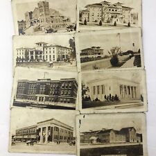 Vintage Sepia Photo Keepsake Cards Lot of 8 Port Arthur Texas Buildings City  picture