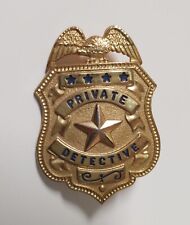 Vintage Obsolete Texas Private Detective Security Officer Uniform Badge picture