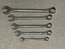 5 Pc ETC Industrial SAE Chrome Molybdenum Combination Wrenches - 3/8