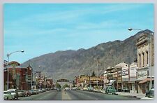 Postcard Brigham City Utah Street View With lots of Signs  picture