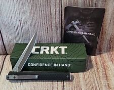 CRKT CEO  7096 Folding Pocket Knife With Pocket Clip, Black, 