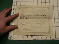 Original 1891 certificate CITY OF NEWBURYPORT MA -- STEAMER COMPANY signed picture