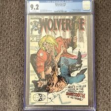 1989 #10 Wolverine Cgc 9.2 White Pages Fresh Slab🤩takin Offers👍 picture