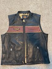 VTG Harley Davidson 120TH Anniversary Leather Vest Size 2 XL picture
