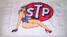 STP 3'X5' FLAG BANNER OIL GAS TREATMENT RICHARD PETTY GULF MOBIL SHELL PENNZOIL picture