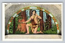 Washington DC, Congressional Library, Comus the Enchanter, Vintage Postcard picture