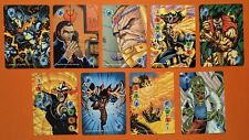 Marvel OVERPOWER IQ POWER CARD LOT (9) 1-6 Intellect 1-3 Multipower picture