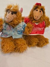 Vintage ALF2 Hand Puppets From Burger King Wearing Orbiters and Hawaiian Shirts picture