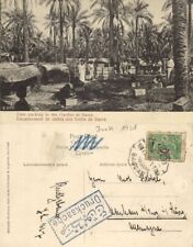 iraq, BASRA BASRAH ‏البصرة‎‎ , Date Packing in the Garden (1930s) Postcard picture