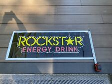 Rockstar Energy Garage Plastic Banner Bar Mancave Game Room 18”x48” New BMX FMX picture