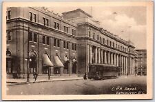 Canadian Pacific Railway Depot, Vancouver, British Columbia, Canada - Postcard picture
