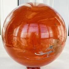 Natural Red jasper Sphere Quartz Crystal reiki Ball Healing 4940g picture