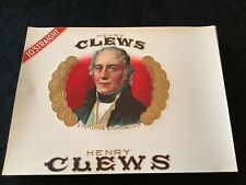 Lot of 85 Vintage New Old Stock Cigar Box Inner Label - HENRY CLEWS Embossed picture
