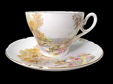 Vtg. Shelley China Cambridge Cup and Saucer-Heather, #13419 #3 picture