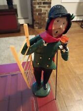 Vintage 1994 Byers Choice The Carolers Lamplighter w/ Ladder Street Vendors picture