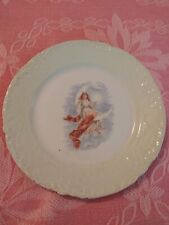 Antique Vtg. Victoria Carlsbad Austria Plate Gypsy Lady On Crescent Moon picture