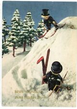 Vtg East Germany DDR Cold War Postcard Merry Christmas Happy New Year 1961 picture