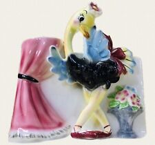 VTG PY Anthropomorphic Extremely Rare Scarce Swan Ostrich Planter Ex Condition picture