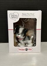 Precious Moments “Raise The Woof” French Bulldog Photo Holder NIB picture