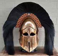 Copper Finish Medieval Ancient War Costume Armour Roman Greek Corinthian Helmet picture