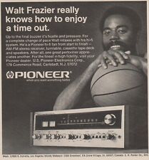 1979 Pioneer Stereo - NBA Knicks Basketball Star Walt Frazier - Print Ad Photo picture