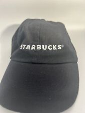 Starbucks Employee Worker Uniform Strap back Black Cap Hat - Adjustable Size Hat picture