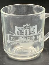 Vintage 70th Anniversary White Castle Glass Mug - 1991 picture