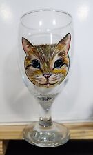 Custom Hand painted Personalized coffee tea mugs, red white wine glass pet  picture