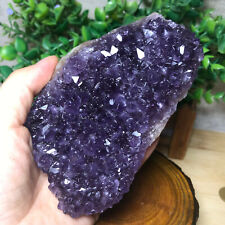 441g Natural Uruguay Deep Purple Crystal Quartz Amethyst Geode Clusters 08 picture