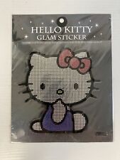 Vintage Sold Out Sanrio Hello Kitty Glam Giant Sticker Crystal  6”x5” Inch Rare picture