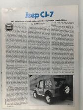 JJJMISC12 Vintage Original Article 1979 Jeep CJ-7 March 1979 4 page picture