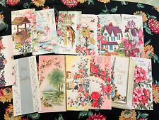 Lot Of Vintage Unused Greeting Cards Baby Birthday Etc picture