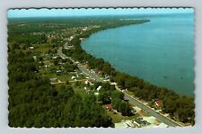 Houghton Lake MI-Michigan, Aerial View Of South Shore Vintage Souvenir Postcard picture
