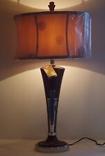 UTTERMOST LIGHTING LARGE LAMP MODERN DESIGN FRANCOIS DEGUEURCE WOOD/METAL #2 picture