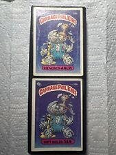 1985 Topps Garbage Pail Kids Cracked Jack #58a + Soft Boiled Sam #58b - Poor picture