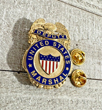 Historical Deputy United States Marshal Lapel Pin Mini Badge picture