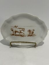 Ann Chapman Horses And Calf Art On Porcelain Trinket Dish Tray picture