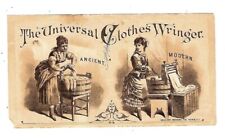 c1890's Victorian Trade Card Donaldson Brothers, Rowell's Universal Wringer picture