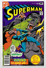 SUPERMAN 324 VF+ 1978 DC Superman vs Titano Giant Gorilla extravaganza picture