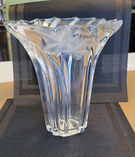 Mikasa Parisian Ivy Crystal Vase Swirl Clear Frosted 8.25