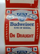 Vintage 1968 Budweiser King Of Beers Stickers 1  3/4 X 1  3/4 inches lot of 4 picture