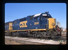 Original Railroad Slide CSX CSXT 2640 GP38-2 at Decatur, IL picture