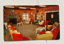 Moon Beach Main Lobby Eagle River Northwoods of WI Vintage Postcard picture