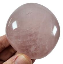 Rose Quartz Crystal Polished Palm Stone 134 grams 